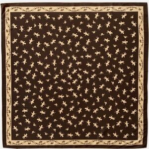 UNBRANDED POLKA DOT HORSE BROWN LARGE POLYESTER scarf 35/34 in